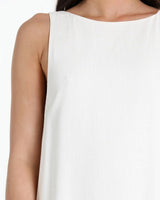 Valencia Sleeveless Maxi Dress - Cloud White - Go-Dolly
