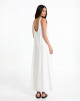 Valencia Sleeveless Maxi Dress - Cloud White - Go-Dolly