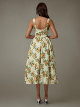 Yamara Midi Dress - Yellow Floral - Go - Dolly