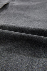 Zoomed-in texture view of the premium denim fabric of the Zuri Maxi Denim Skirt.