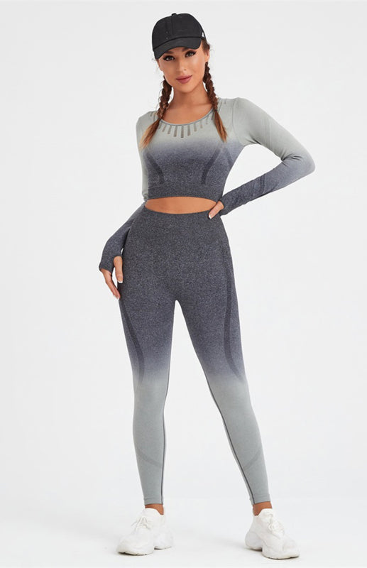2 Piece Tights and Crop Top Set - Go-Dolly