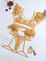 Feathered Whispers Lingerie Set - Go-Dolly
