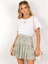 Cute Ruffle Mini Skirt - Go-Dolly