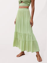 Chic Tiered Maxi Skirt - Go-Dolly