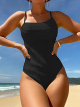 Ribbed One Piece Swimsuit - Go-Dolly