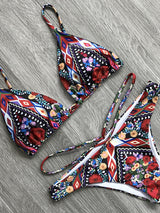 Unique Floral Bikini Set