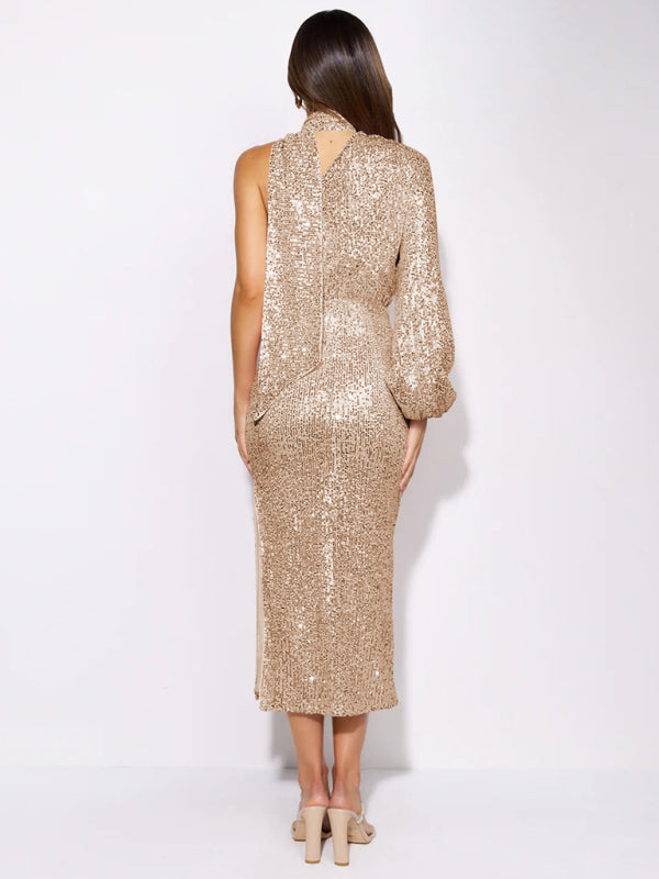 The Lina Sequin Midi Dress