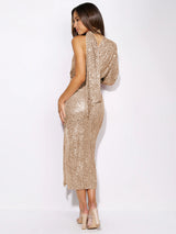 The Lina Sequin Midi Dress