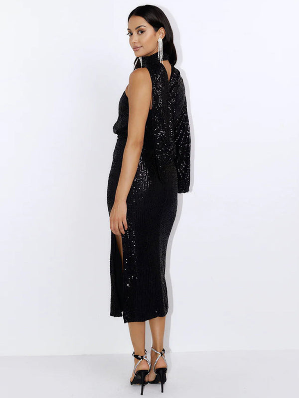 The Lina Sequin Midi Dress