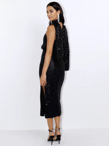 The Lina Sequin Midi Dress