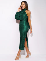 The Lina Sequin Midi Dress