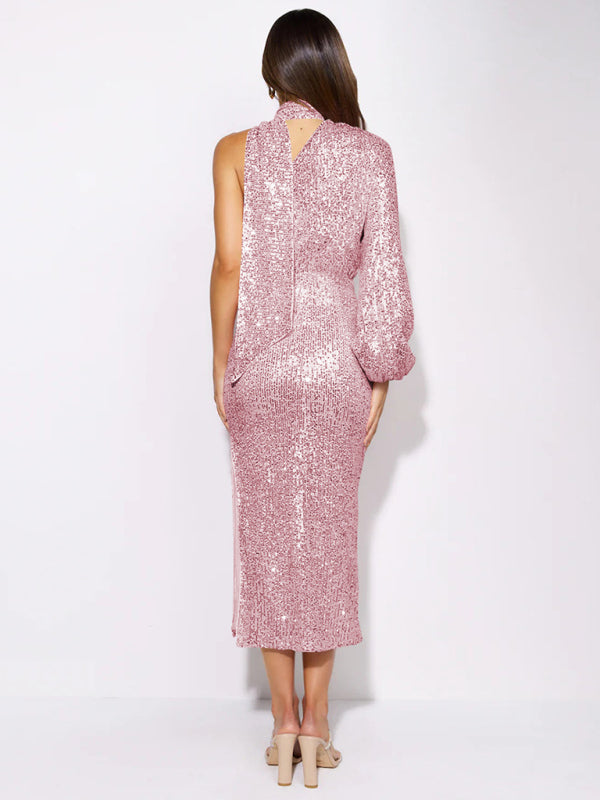 The Lina Sequin Midi Dress