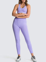Seamless Tights and Sports Bra Set - Go-Dolly