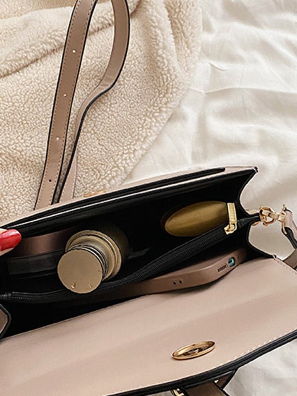 Khaki Shoulder Latch Bag - Go - Dolly