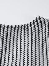 Lisette Chic Mini Dress Striped - Black and White - Go - Dolly