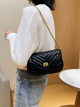 Luxe Noir Shoulder HandBag - Go - Dolly