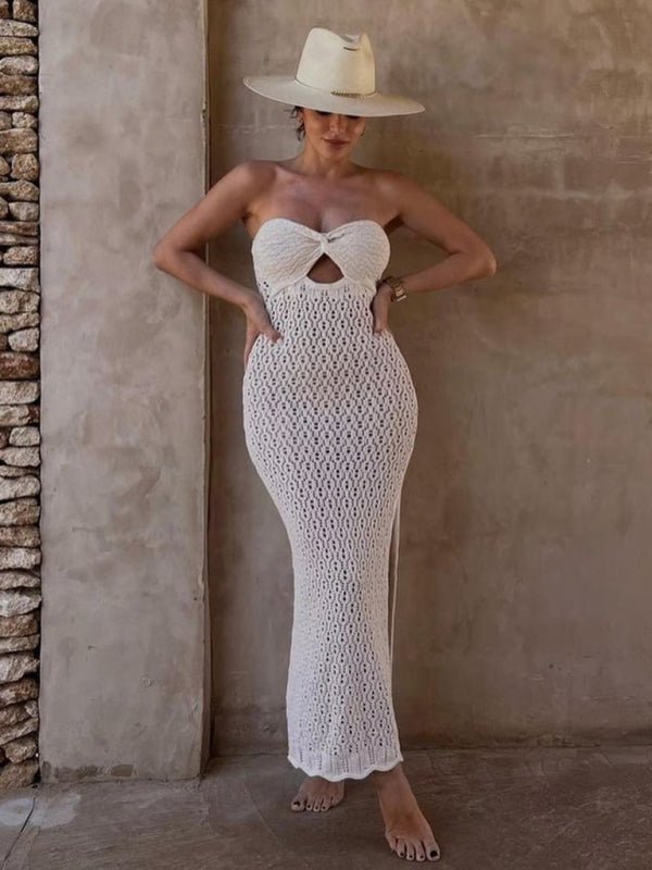 Lyra Midi Dress - White - Go - Dolly