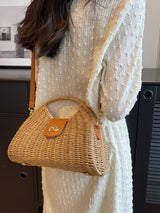 Nori Rattan Shoulder Bag - Go - Dolly