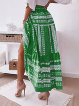 Patterned Maxi Skirt - Go - Dolly