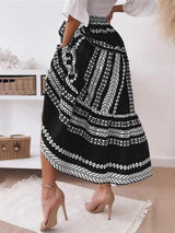 Patterned Maxi Skirt - Go - Dolly