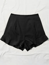 Women's lotus leaf edge loose shorts - Go - Dolly