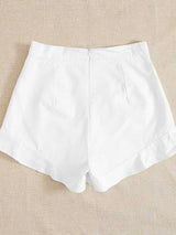 Women's lotus leaf edge loose shorts - Go - Dolly