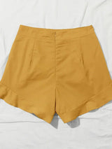 Women's lotus leaf edge loose shorts - Go - Dolly